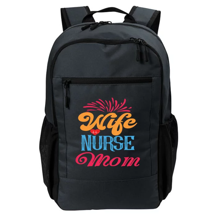 Wife Nurse Mom Cute Gift Nurses Rn Nurse Gift Daily Commute Backpack