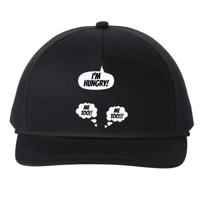 Womens New Mom Mum Twins Announcement Pregnancy Parents To Be Dad Snapback Five-Panel Rope Hat