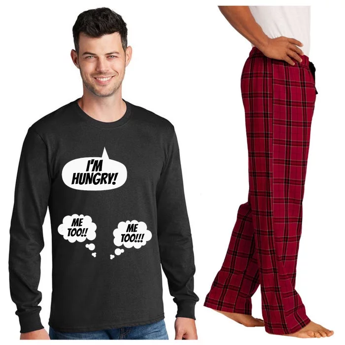 Womens New Mom Mum Twins Announcement Pregnancy Parents To Be Dad Long Sleeve Pajama Set