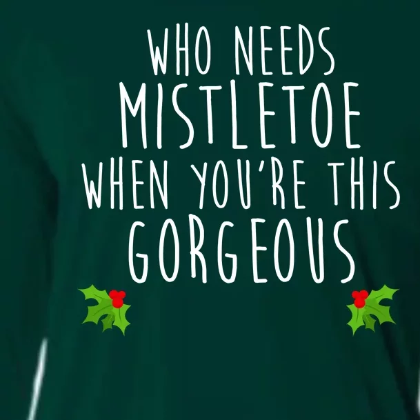 Who Need Mistletoe When You're This Gorgeous Cooling Performance Long Sleeve Crew