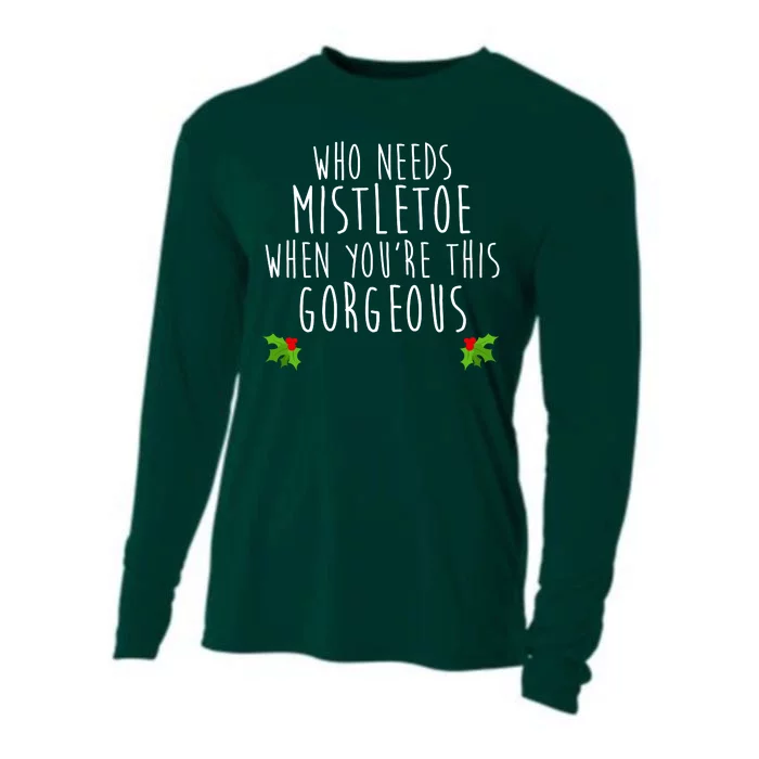 Who Need Mistletoe When You're This Gorgeous Cooling Performance Long Sleeve Crew