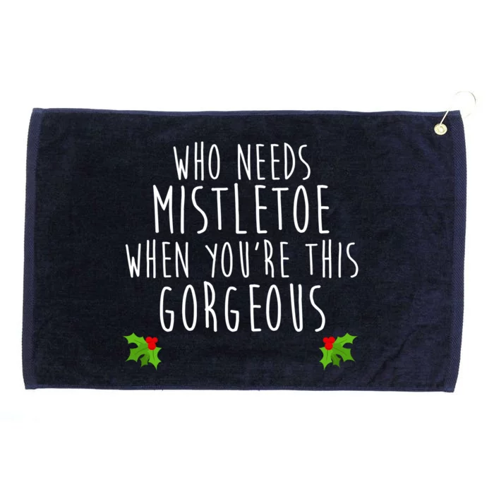 Who Need Mistletoe When You're This Gorgeous Grommeted Golf Towel