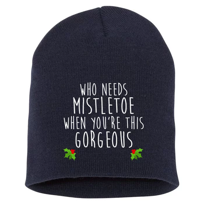 Who Need Mistletoe When You're This Gorgeous Short Acrylic Beanie