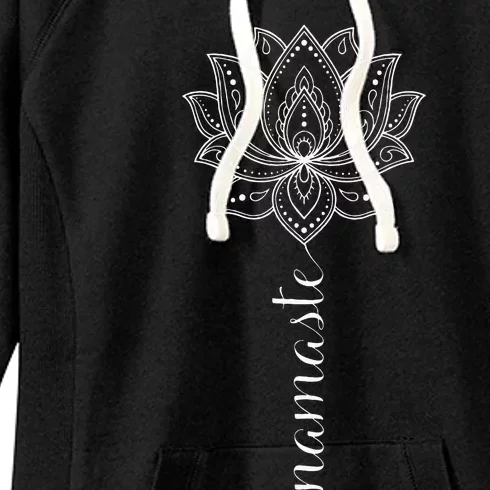 Womens Namaste Mandala Lotus Meditation Workout Yoga Lover Women's Fleece Hoodie