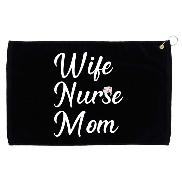 Wife Nurse Mom Grommeted Golf Towel