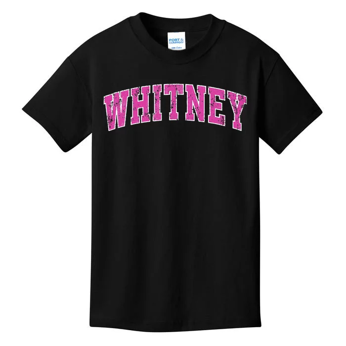 Whitney Nevada Nv Vintage Sports Design Kids T-Shirt