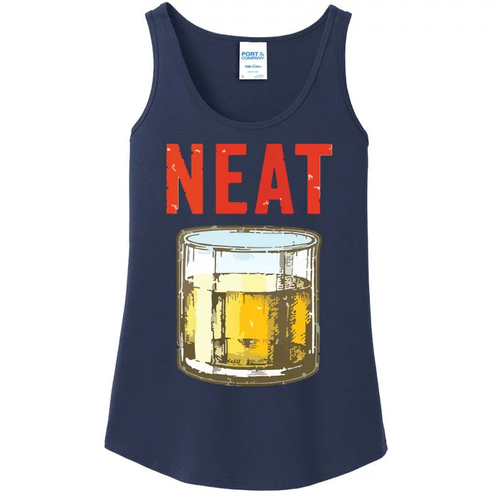 Whiskey Neat Old Fashioned Scotch And Bourbon Drinkers Ladies Essential Tank