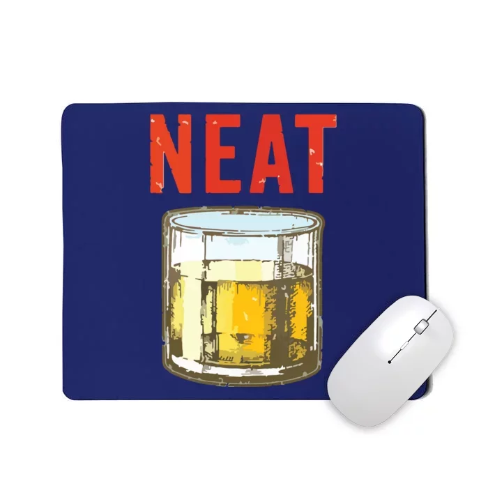 Whiskey Neat Old Fashioned Scotch And Bourbon Drinkers Mousepad