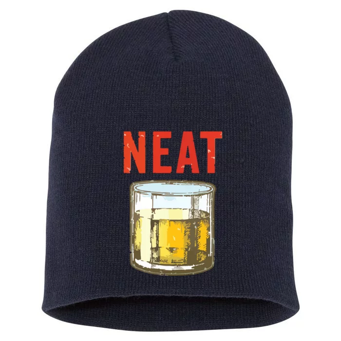 Whiskey Neat Old Fashioned Scotch And Bourbon Drinkers Short Acrylic Beanie