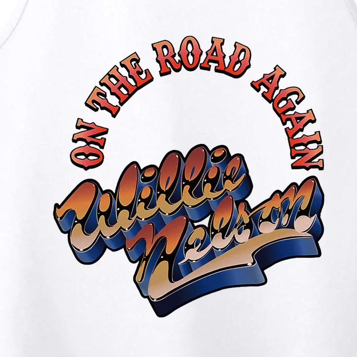 W.I.L.L.I.E Nelson On The Road Again Performance Tank