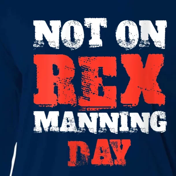 Womens Not On Rex Manning Day Loves Funny Quote VNeck Cooling Performance Long Sleeve Crew