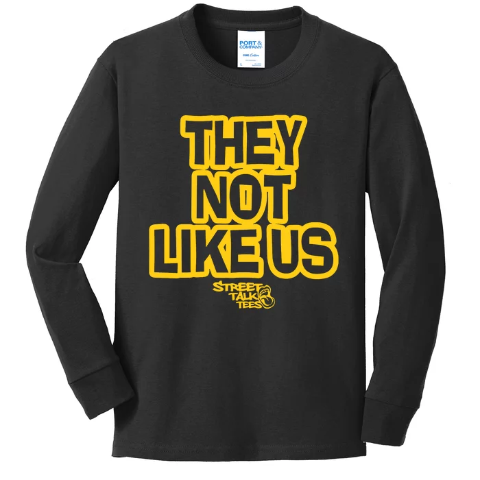 Wild N Out They Not Like Us Kids Long Sleeve Shirt