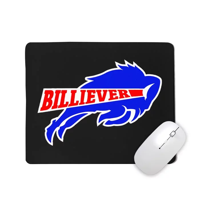 Western Ny Pride Blue And Red Buffalo Mousepad