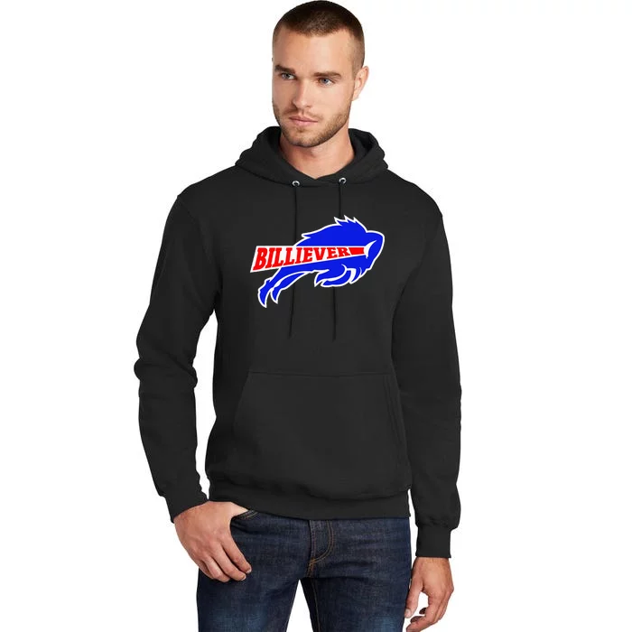 Western Ny Pride Blue And Red Buffalo Tall Hoodie