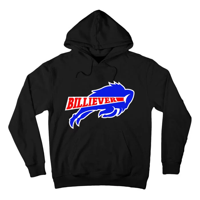 Western Ny Pride Blue And Red Buffalo Tall Hoodie