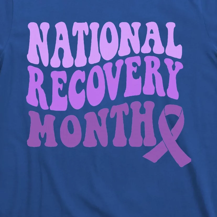 Warrior National Recovery Month Addiction Recovery Awareness T-Shirt