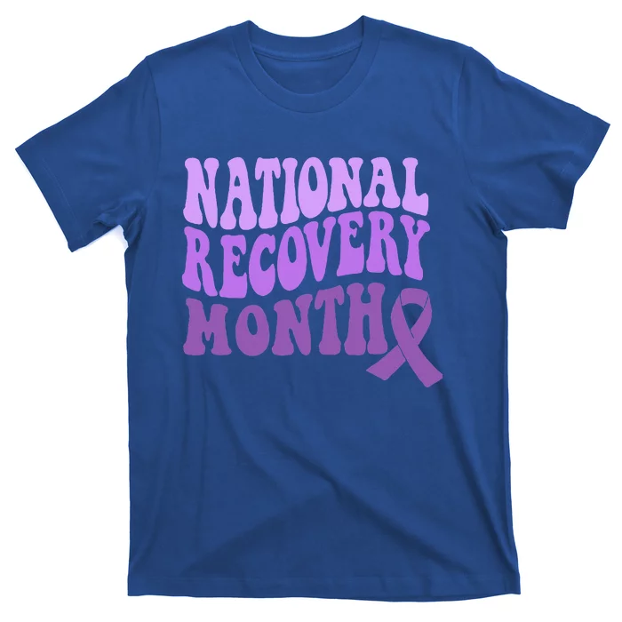 Warrior National Recovery Month Addiction Recovery Awareness T-Shirt