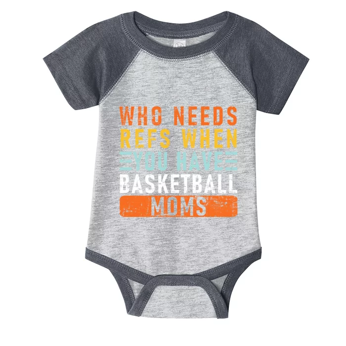 Who Needs Refs When You Have Basketball Moms Basketball Infant Baby Jersey Bodysuit