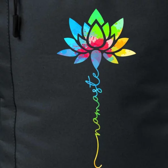 Wo Namaste Rainbow Dala Lotus Flower Meditation Yoga Meaningful Gift Daily Commute Backpack