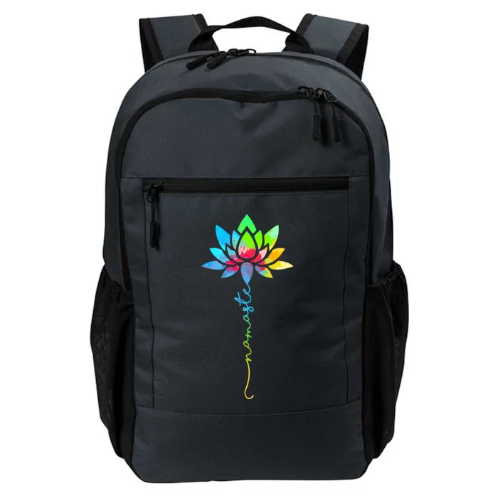 Wo Namaste Rainbow Dala Lotus Flower Meditation Yoga Meaningful Gift Daily Commute Backpack