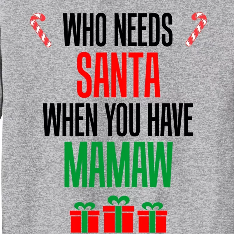 Who Needs Santa When You Have Mamaw Cool Gift Sweatshirt