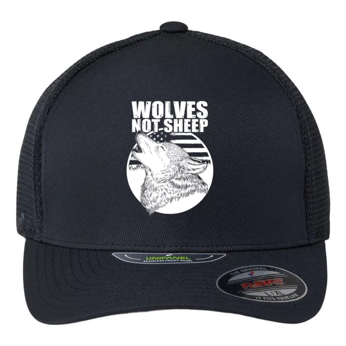 Wolves Not Sheep Flexfit Unipanel Trucker Cap