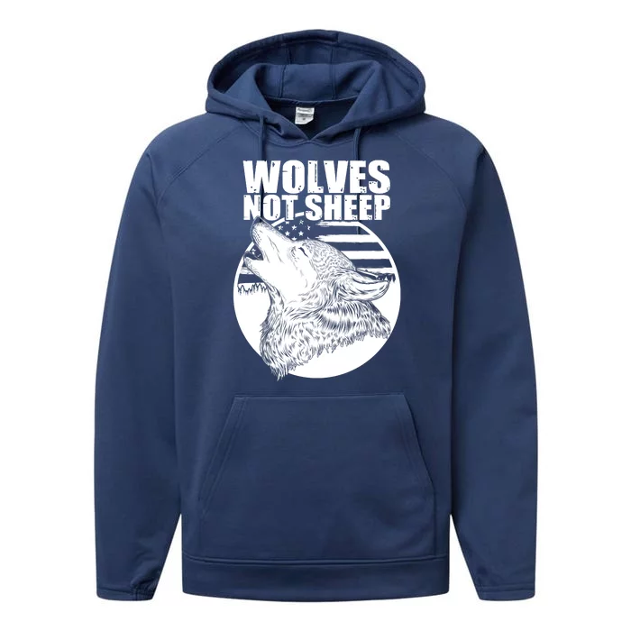 Wolves Not Sheep Performance Fleece Hoodie