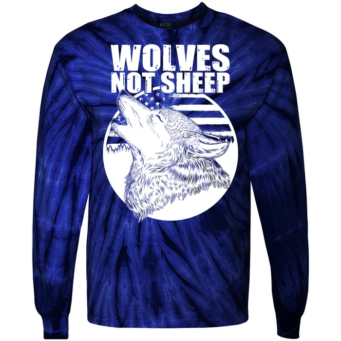 Wolves Not Sheep Tie-Dye Long Sleeve Shirt