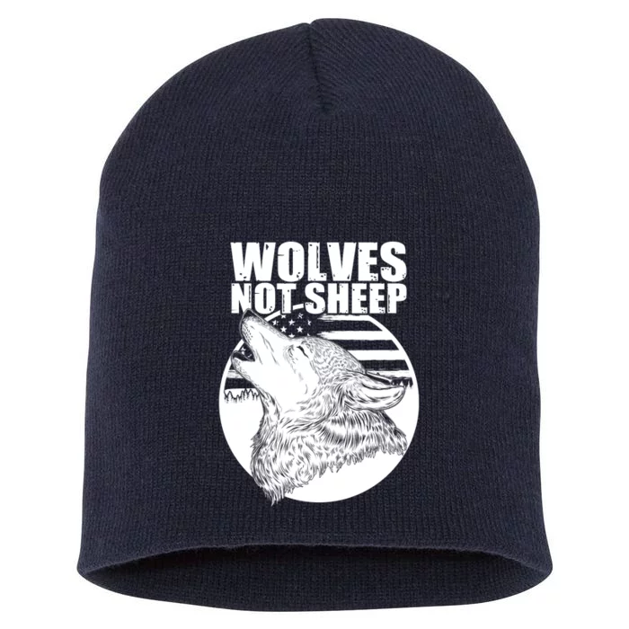 Wolves Not Sheep Short Acrylic Beanie