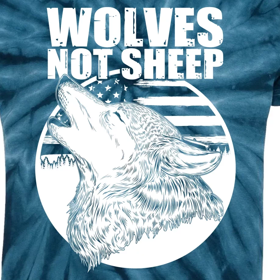 Wolves Not Sheep Kids Tie-Dye T-Shirt