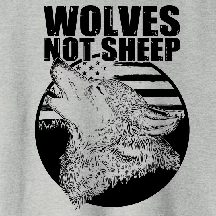 Wolves Not Sheep Women's Crop Top Tee