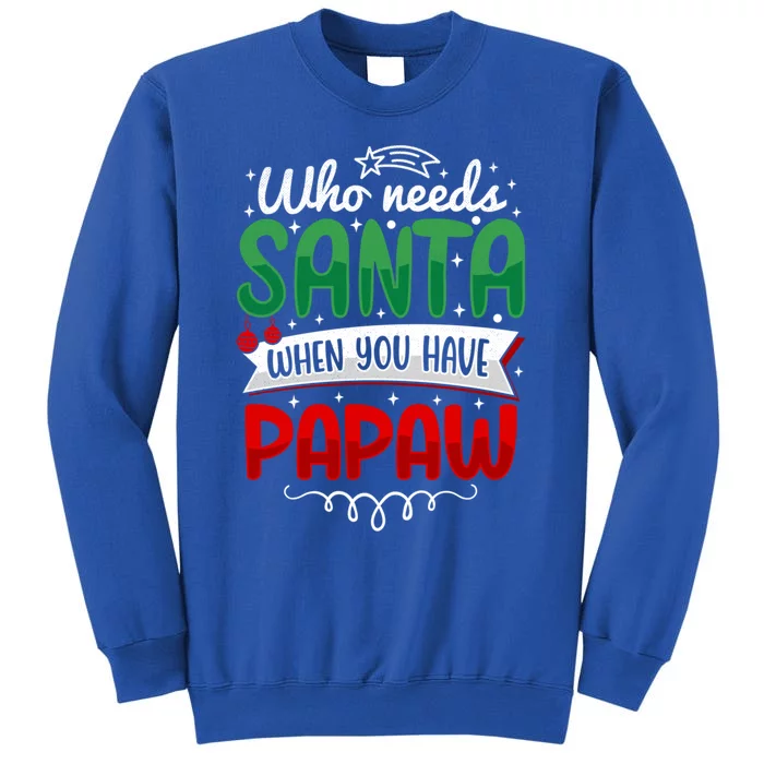 Who Needs Santa When You Have Pawpaw Funny Holiday Christmas Gift Sweatshirt