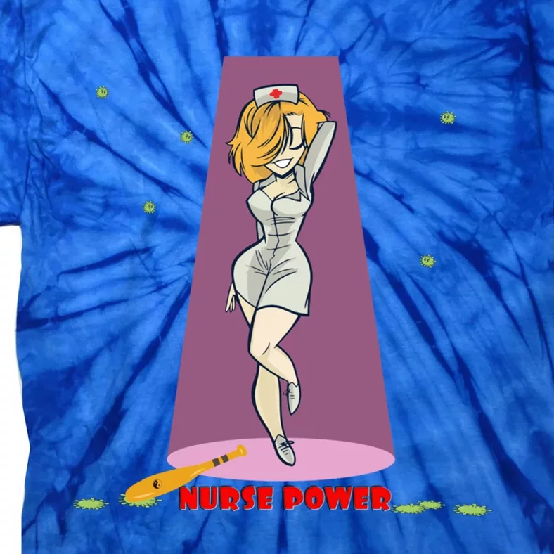 Wo Nurse Superpower Gift Tie-Dye T-Shirt