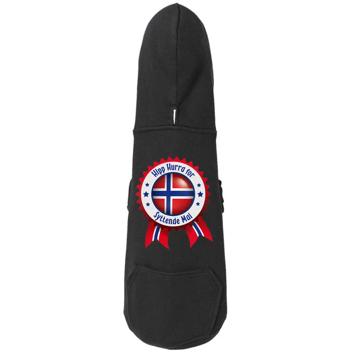 Women Norwegian Syttende Mai Celebration Doggie 3-End Fleece Hoodie