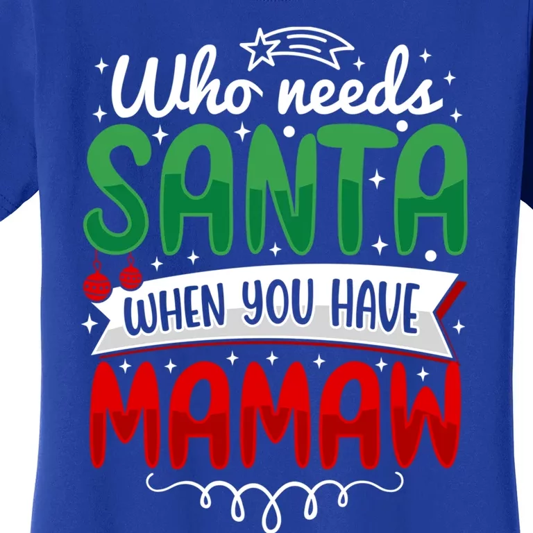 Who Needs Santa When You Have Mamaw Cool Gift Women's T-Shirt