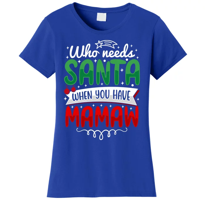 Who Needs Santa When You Have Mamaw Cool Gift Women's T-Shirt