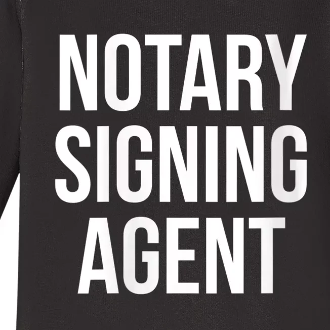 Wo Notary Signing Agent Simple Halloween Party Costume Baby Long Sleeve Bodysuit