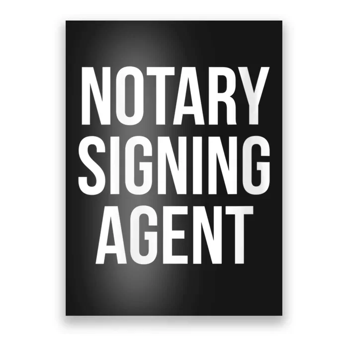 Wo Notary Signing Agent Simple Halloween Party Costume Poster