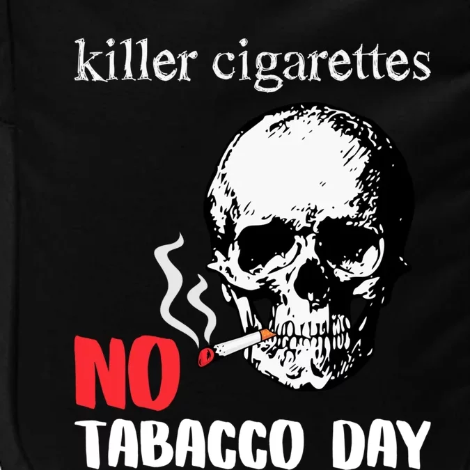 World No Tobacco Day Skull Smoking Gift Idea Gift Impact Tech Backpack