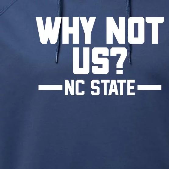 Why Not Us Nc State Sports Fan Performance Fleece Hoodie