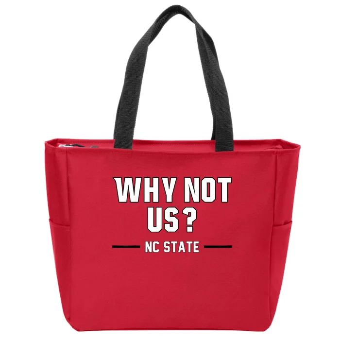 Why Not Us Nc State Zip Tote Bag