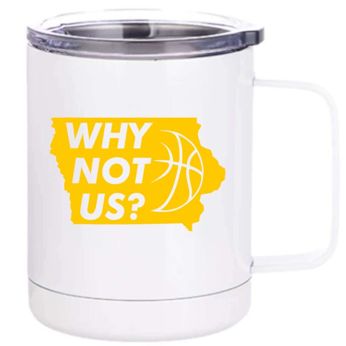 Why Not Us Iowa Front & Back 12oz Stainless Steel Tumbler Cup