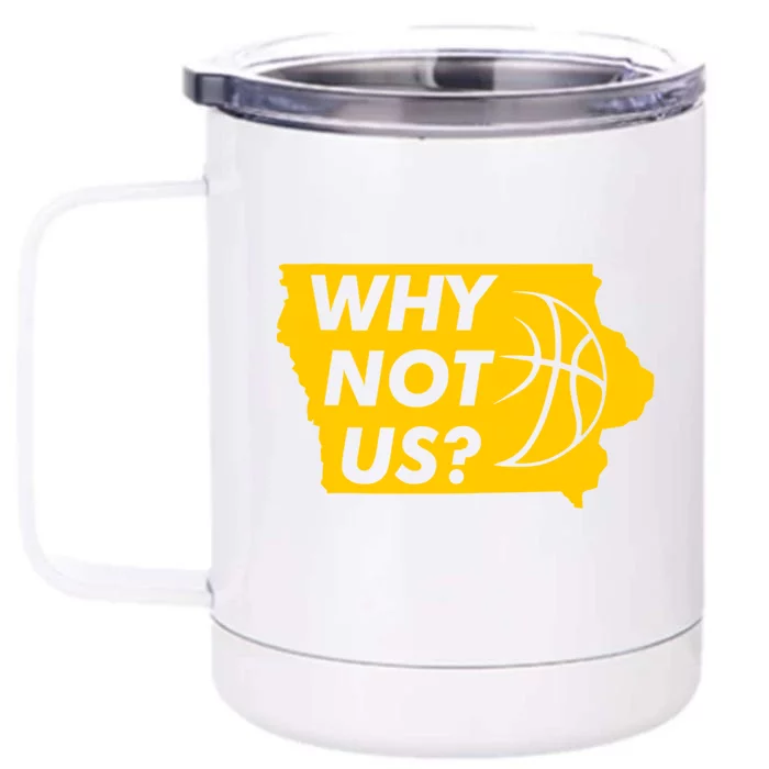 Why Not Us Iowa Front & Back 12oz Stainless Steel Tumbler Cup