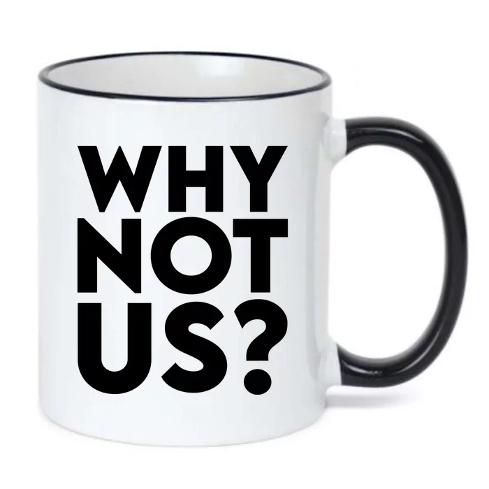 Why Not Us Iowa Black Color Changing Mug