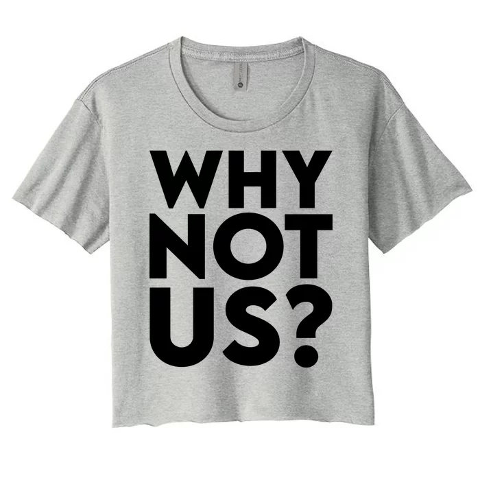 Why Not Us Iowa Women's Crop Top Tee