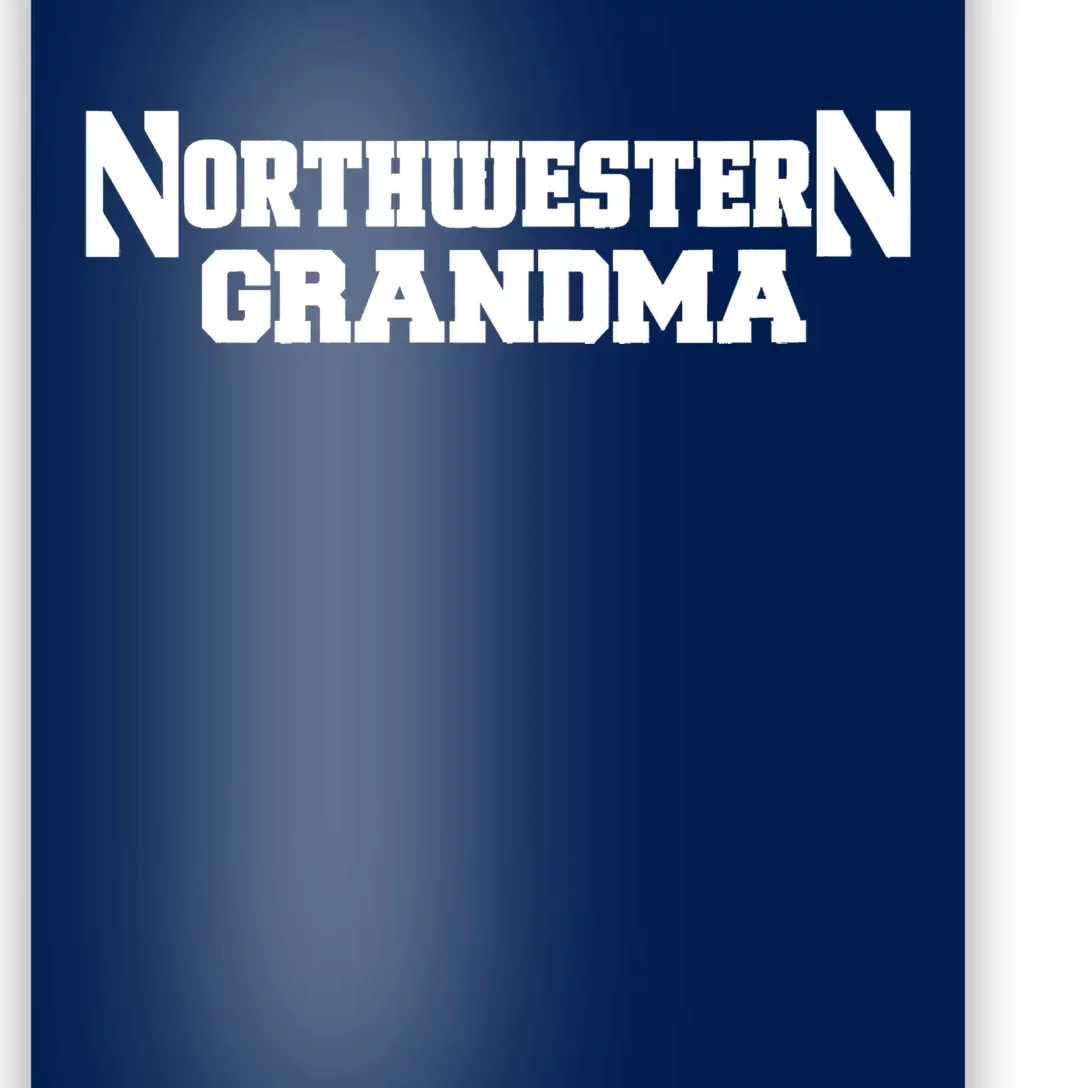 Women Northwestern University Wildcats Grandma Poster