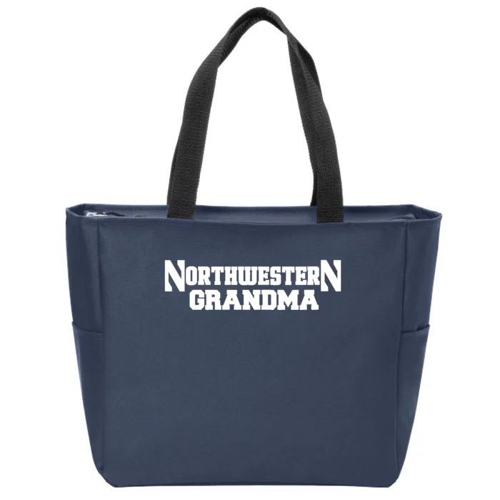 Women Northwestern University Wildcats Grandma Zip Tote Bag