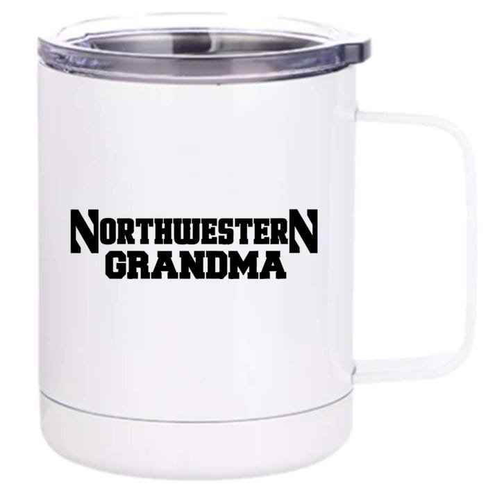 Women Northwestern University Wildcats Grandma Front & Back 12oz Stainless Steel Tumbler Cup