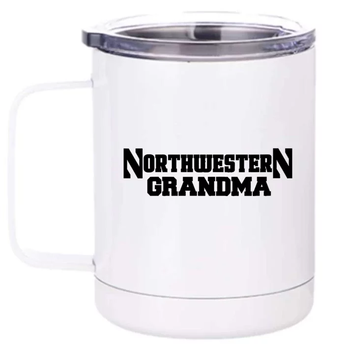 Women Northwestern University Wildcats Grandma Front & Back 12oz Stainless Steel Tumbler Cup