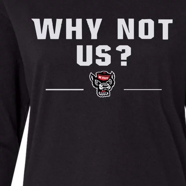 Why Not Us Nc State Nc State Acc Champions Womens Cotton Relaxed Long Sleeve T-Shirt